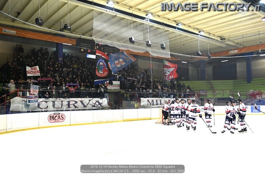 2019-12-14 Hockey Milano Bears-Chiavenna 5680 Squadra